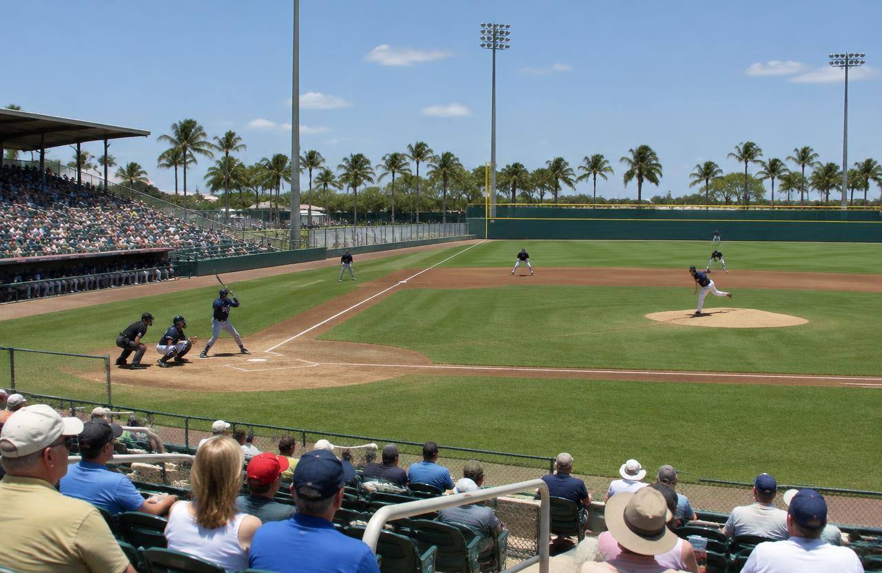 Spring training every February and March near Clearwater